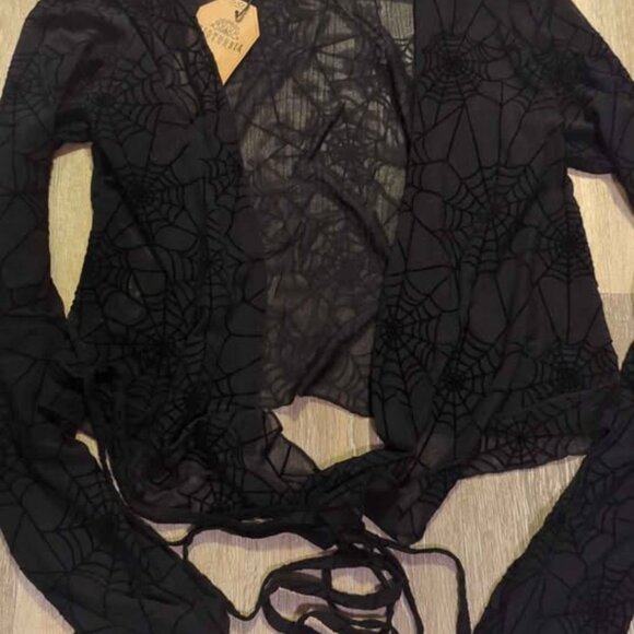 Disturbia venom mesh wrap top size 12 new - Picture 5 of 5